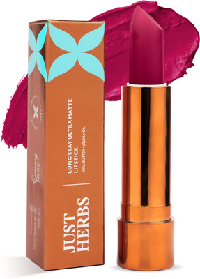 Just Herbs Ultra Matte Bullet Lipstick 02 Grape Goddess(Grape Goddess, 4 g)