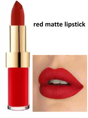 Luipui latest best red 2 in 1 matte finish lipstick pack of 1(red, 6 g)