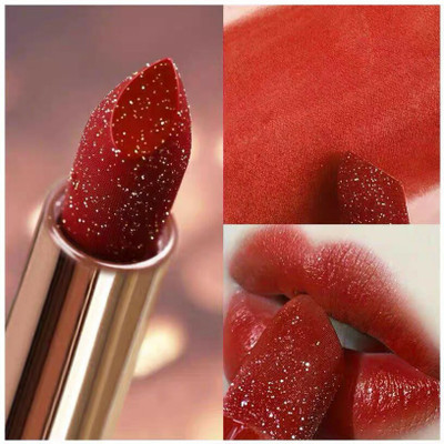 GABBU SHINE SHIMMER GLITTER SOFT LIPSTICK SHIMMER RED(SHIMMERY RED, 3.6 g)