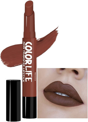 DARVING COLORLIFE MATTE NON TRANSFER LIPSTICK(INTENSE BROWN, 2.1 ml)