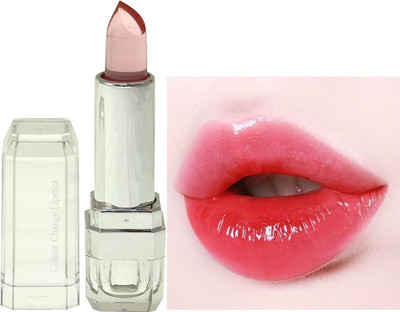 HUZURLU 24 hrs. Moisturizing Color Change to Lipstick(pink, 3.6 g)