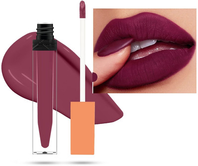 YAWI Non Transfer Instant Colour Waterproof Longlast Liquid Matte Lipstick Formula(Purple, 6 ml)