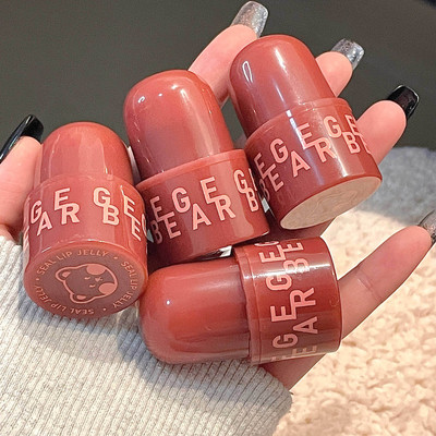 VONGEE Gege Bear Lip Jelly Moisturizing Lipstick – Hydrating, Non-Fade(Shade 5, 6 g)