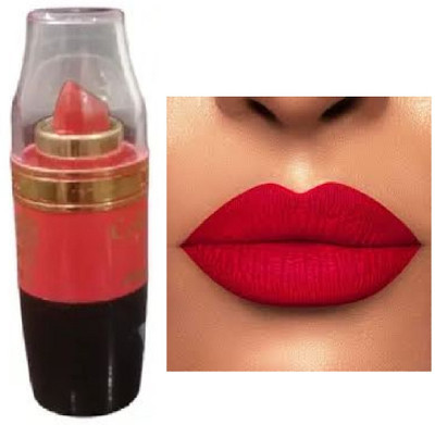 Luipui red matte look lipstick pack of 1 waterproof awesome(red, 6 g)