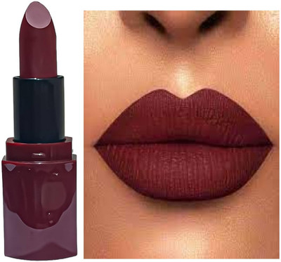 Luipui dark maroon matte lipstick trending waterproof pack of 1(maroon, 6 g)