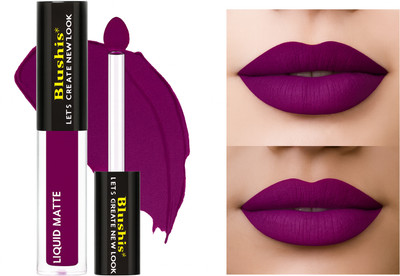 BLUSHIS of Love Liquid Melt Mini Lipstick Purple Pout(Purple pout, 4 ml)