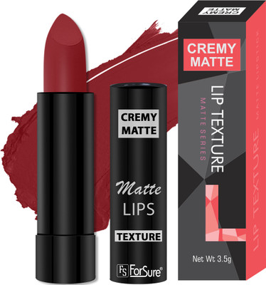 ForSure Cremy Matte Stick Lipstick, Available in Different Shades(Crimson red, 3.5 g)