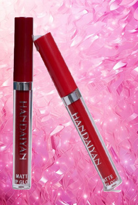 Fleeto Long Lasting Liquid matte Lipstick Non Transfer Combo Pck of 2 Red Edition(MAROON, 6 ml)