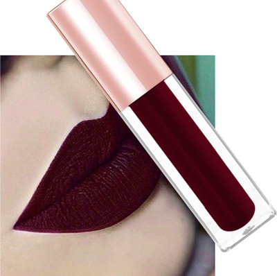 tanvi27 Professional Ultra Smooth Non Transfer, Kiss Proof Velvett Matte Lipstick(MAROON, 6 ml)