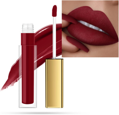 GABBU Waterproof Long Lasting Wear | Intense Color | Smudge Proof | Moisturized Lips(Deep Red, 4 ml)