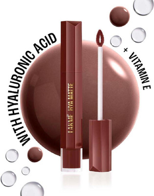 Lakmé 9to5 Hya Matte Lip Liquid + Hyaluronic Acid Monday Mocha 5.3ml(Monday Mocha, 5.3 ml)
