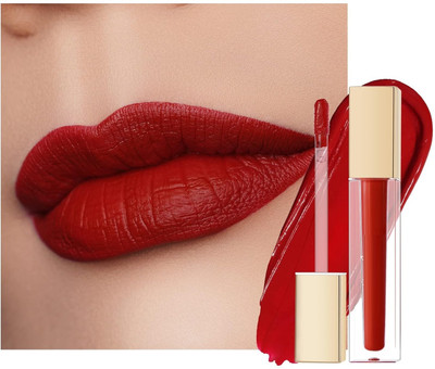 GABBU Stay Water Proof Long lasting Sensational Liquid Matte Lipstick(Red, 6 ml)