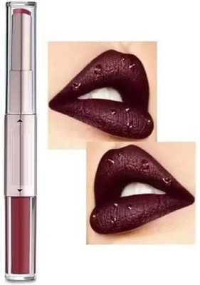 DARVING new 2 in onematte look water proof lipstick(Maroon, 10 g)
