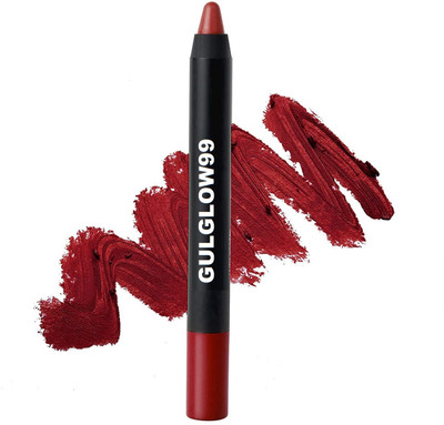 GULGLOW99 Lightweight & Longlasting Non- Transfer Crayon Lipstick(Red Rosewood, 3.5 g)