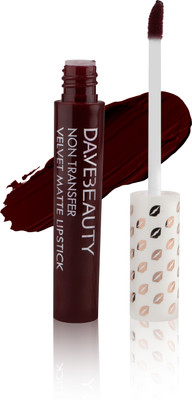 DA.VE 9 to 6 Non Transfer Velvet Matte Liquid Lipstick(Maroon, 7.5 ml)
