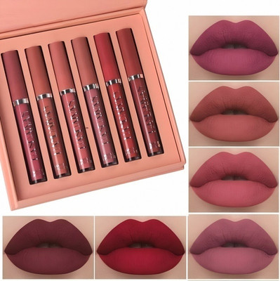 kHUDAt The Celebrity Favorite Look Lip Set (6 Shades)(maroon, 9.6199999999999 g)