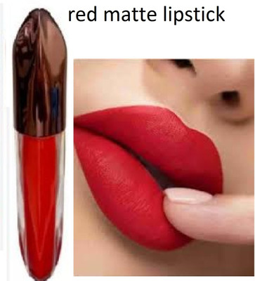 Luipui best trending red liquid matte finish lipstick pack of 1(red, 6 ml)