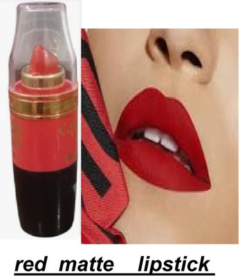 Luipui red crayon matte look lipstick waterproof best awesome(red, 6 g)