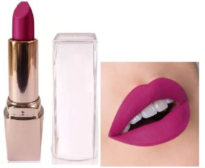 Luipui dark pink matte lipstick waterproof best long lasting lipstick pack of 1(PINK, 6 g)