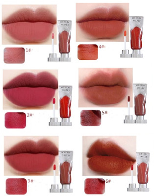 REIMICHI Combo Lip Glaze Pigment Transparent Ice Cube Matte Lipstick(MULTI COLOR, 24 ml)