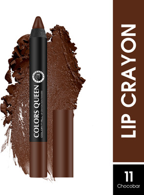 COLORS QUEEN Color It All Lightweight, Long Lasting Non Transfer Matte Crayon Lipstick(Chocobar, 3.5 g)