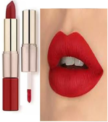 Luipui RED MATTE 2 IN 1 LIPSTICK WATERPROOF PACK OF1(RED, 6 ml)