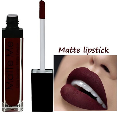 AEPRUY Waterproof Long lasting Liquid matte Lipstick Non Transfer Matte(MAROON, 6 ml)
