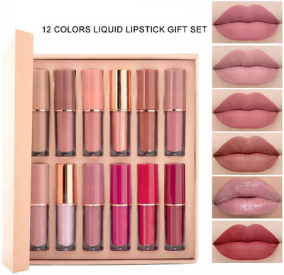 Neycare SOFT AND NEW PERFECT WATER PROOF NEW LIPSTICK EASY TO USE PACK OF 12(MULTI COLOR, 2.5 ml)