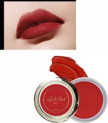 HUZURLU Lip & Cheek TintEyelids & Cheeks, Matte Finish Give You a Soft Natural Glow(maroon, 8 g)