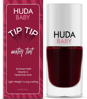 HUDA BABY Tip Tip Water Tint - Cherry Whirl - Hydrating Lip & Cheek Stain(Red, 5 ml)