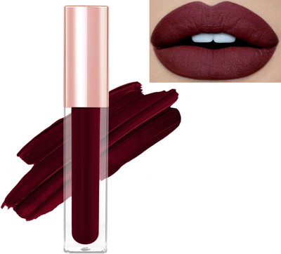 THTC Non Transfer Smudge Proof Longlasting Sensational Liquid Matte Lipstick(Maroon Touch, 8 ml)
