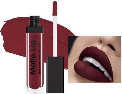 Libline WATER PROOF & LONG WEAR Matte Me Lip Cream Liquid DARK Maroon Lipstick(MAROON, 6 ml)