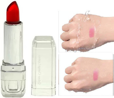 GABBU COLOR CHANGING WATERPROOF GEL REDISPINK LIPSTICK(RED, 3.6 g)