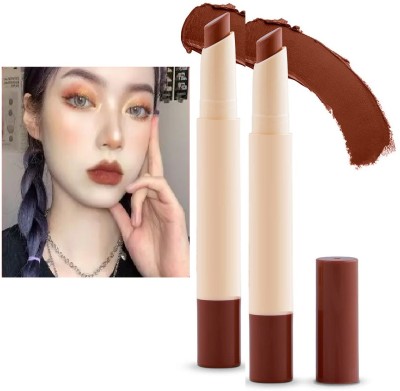 tanvi27 Velvet Matte Smooth Non Transfer Kiss Proof Matte Lipstick(Browny, 4 g)