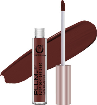 COLORS QUEEN Matte Lips Color Proof Non Transfer Liquid lipstick(Walnut, 7 g)