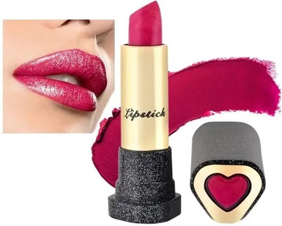 GABBU New Sparkly Magical pink Metallic Glitter Lipstick(Pink, 3.6 g)