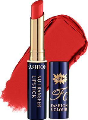 FASHION COLOUR Non-Transfer Creamy Matte Lipstick Waterproof & Smudgeproof Formula - Shade 11(Orange RED, 2.6 g)