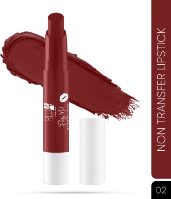 Seven Seas Red4 |Kiss Proof |Creamy Matt |Get Upto 24 Hours Pretty Me Non Transfer Lipstick(Flaming Red, 3.8 g)