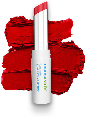 Mamaearth Soft Matte Long Stay Lipstick with Jojoba Oil & Vitamin E for 12 Hour Long Stay(Ruby Red, 3.5 g)