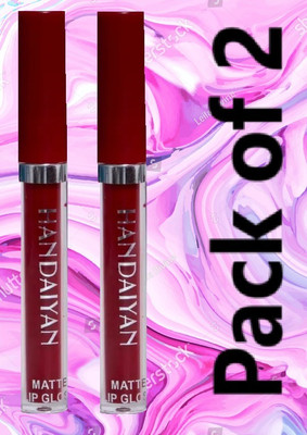 LARA KOSSLER Maroon Lip Color – Liquid Duo Pack(MAROON, 10 ml)
