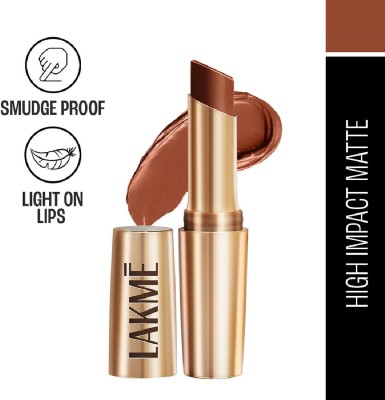 Lakmé 9to5 Powerplay Priming Matte Lipstick(Rustic Brown, 3.6 g)