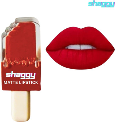 SHAGGY Red matte liquid lipstick waterproof and trending( pack of 1)567(Red, 12 ml)