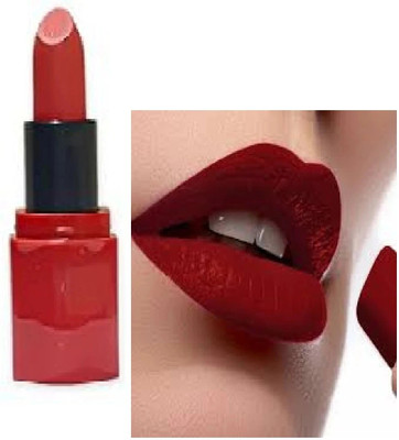 TOPQ smooth red matte lipstick waterproof pack of 1(red, 6 g)