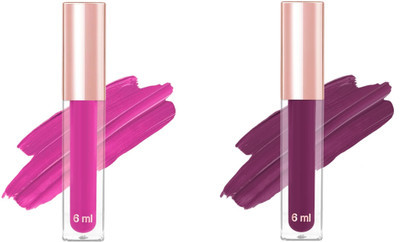 WOONGMI Intense Matte Waterproof Long-Lasting Matte Lipstick Combo(Mulberry, Midnight, 12 ml)