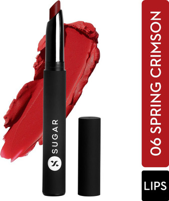 SUGAR Matte Attack Transferproof Lipstick(06 Spring Crimson (Crimson Red), 2 g)