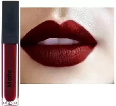 Adore Beauty Waterproof Ultra Smooth Long Lasting Lip Gloss/Liquid Lip Stick(Dark Maroon,4ml)(MEROON, 4 ml)