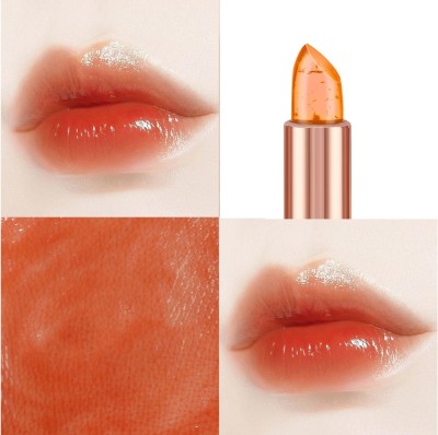 MYEONG Jelly Pop fruity gel lipstick| Moisturising | Orange Glossy Finish Lipstick(Orange, 3.6 g)