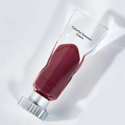 GABBU Ice Cube Matte Lipstick Velvet Transparent Lip Glaze Pigment ((BERRY, 4 ml)