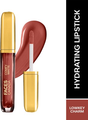 FACES CANADA Comfy Matte Liquid Lipstick| 10HR Stay | No Dryness(Lowkey Charm 30, 3.8 ml)