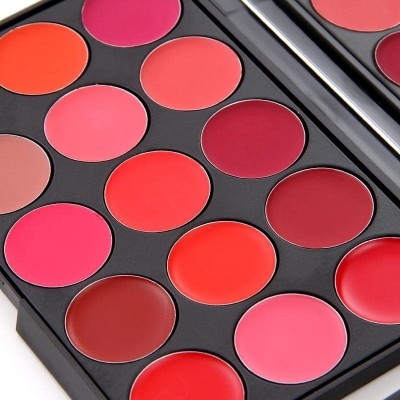 tanvi27 LONG LASTNG WATERPROOF MATTE FINISH LIP CREAM LIPSTICK PALETTE 15 COLOUR(MULTI COLOR, 15 g)